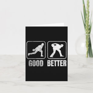 Funny Two Handed Bowling Bowler Men Women Kids  Card