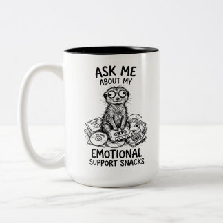 Funny Two-Tone Mug Alert Meerkat Mood