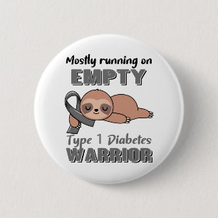 Funny Type 1 Diabetes Awareness Gifts 6 Cm Round Badge