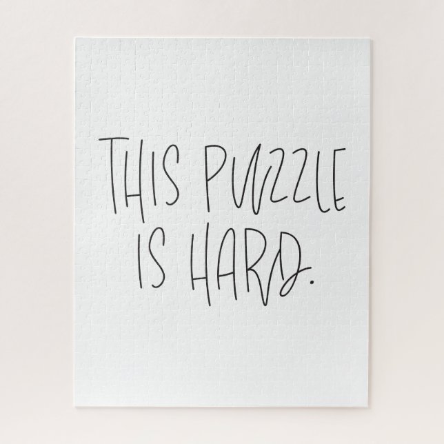 Funny Typographic This Puzzle is Hard (Vertical)