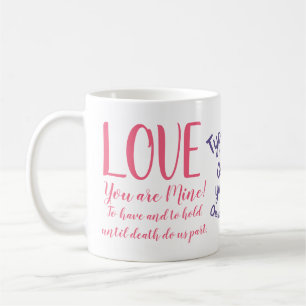 Funny Typography Gift. Custom Text Double-sided Coffee Mug
