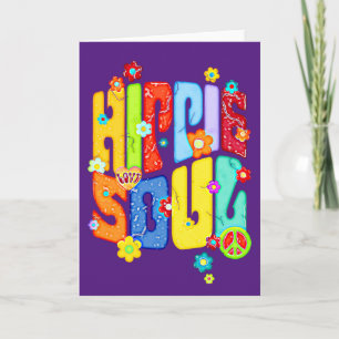 Funny Typography - HIPPIE SOUL 1 Card