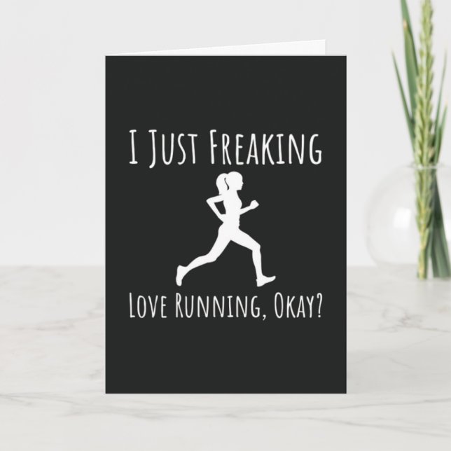 Funny Typography Running Card (Front)