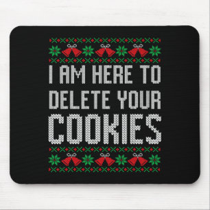 Funny Ugly Christmas Sweater Computer Geek Christm Mouse Pad