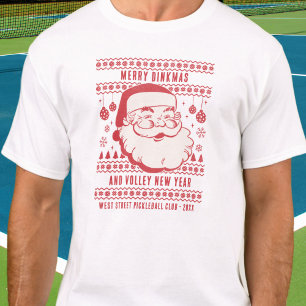 Funny Ugly Christmas Sweater Custom Pickleball