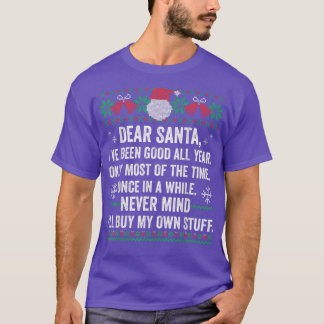 Funny Ugly Christmas Sweater Dear Santa Claus Wish