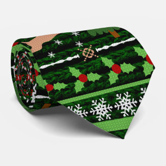 Funny Ugly Christmas Sweater Tie