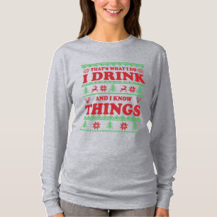 Funny ugly christmas sweater whiskey sayings