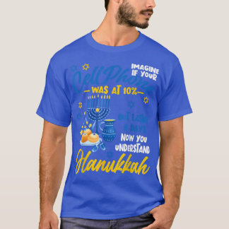 Funny Ugly Hanukkah Chanukah Cellphone Menorah Han T-Shirt