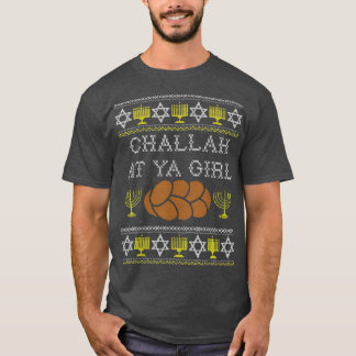 Funny Ugly Hanukkah Sweater Challah At Ya Girl Mat