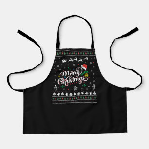 Funny Ugly  Merry Christmas Apron