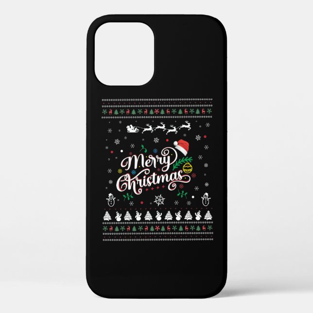 Funny Ugly  Merry Christmas Case-Mate iPhone Case (Back)