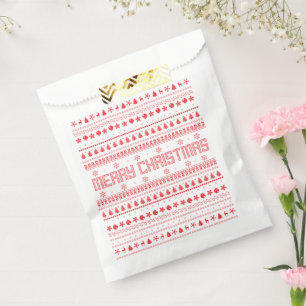 Funny Ugly Merry Christmas pattern Favour Bag