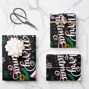 Funny Ugly  Merry Christmas Wrapping Paper Sheet