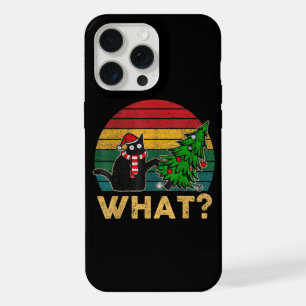 Funny Ugly Sweater Christmas Shirt Naughty Cat San iPhone 15 Pro Max Case