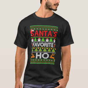 Funny Ugly Sweater For Christmas Santa's Favourite