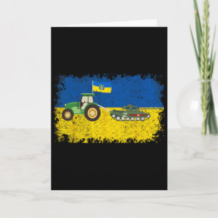 Funny Ukrainian Farmer Steals Tank Meme I Stand Wi Card