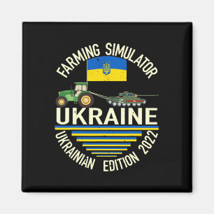 Funny Ukrainian Farmer Steals Tank Meme I Stand Wi Magnet