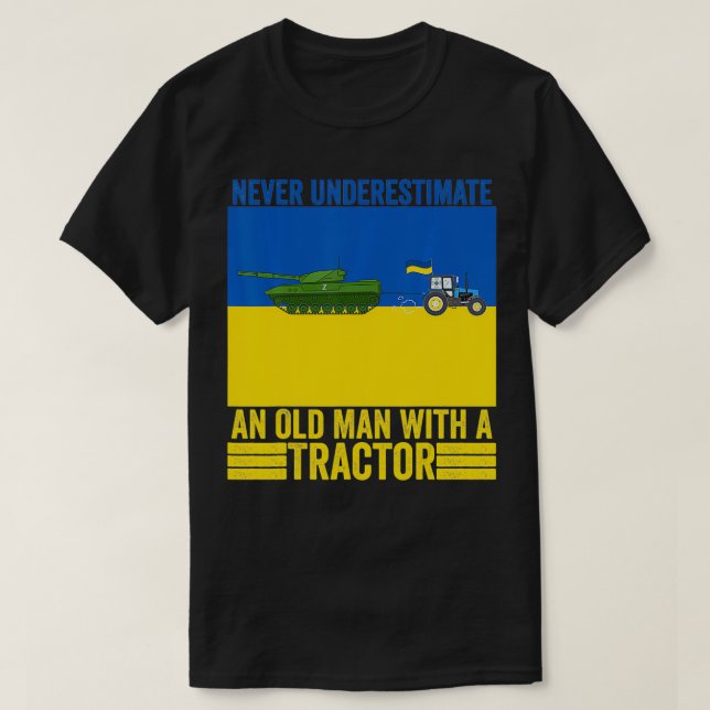 Funny Ukrainian Farmer Steals Tank Never Underesti (Design Front)