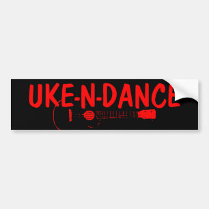funny ukulele bumper sticker
