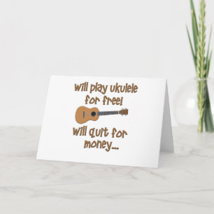 Funny Ukulele Card