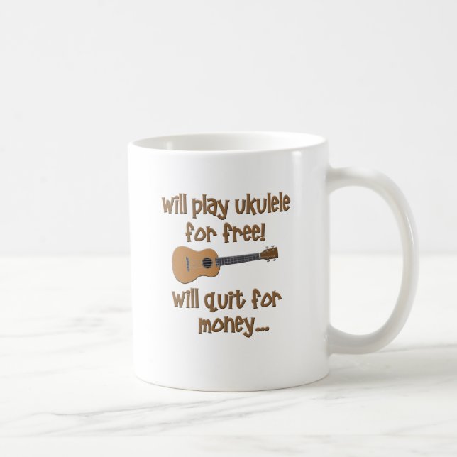Funny Ukulele Coffee Mug (Right)