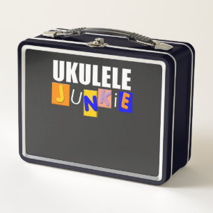 Funny Ukulele Metal Lunch Box