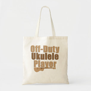 funny ukulele tote bag