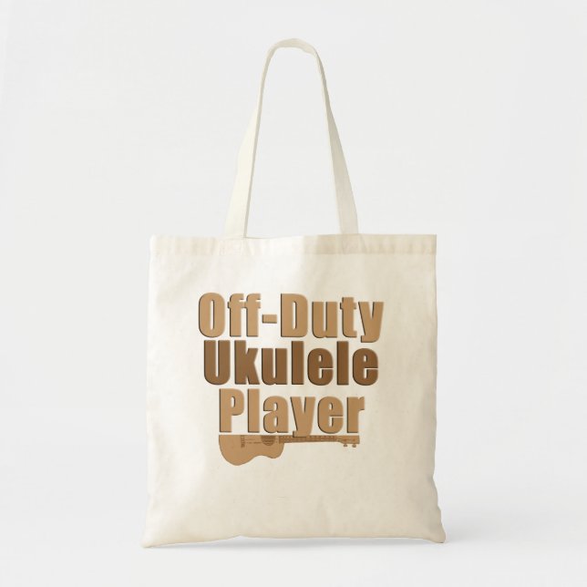 funny ukulele tote bag (Front)