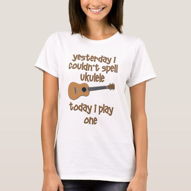 funny ukulele uke T-Shirt (Front)
