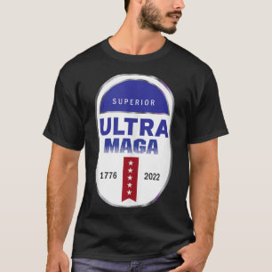 Funny Ultra Maga Vintage American Flag Ultra-Maga T-Shirt