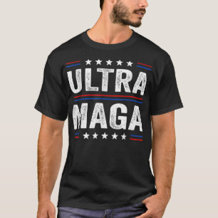 Funny Ultra Maga Vintage American Flag Ultra-Maga  T-Shirt
