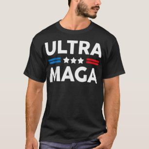 Funny Ultra Maga Vintage American Flag Ultra-Maga  T-Shirt