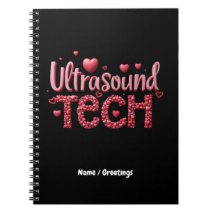 Funny Ultrasound Tech Valentine's Day Ideas  Notebook