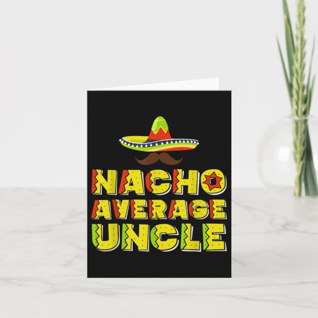 Funny Uncle Art For Uncle Men From New Promoted To Card (Front)
