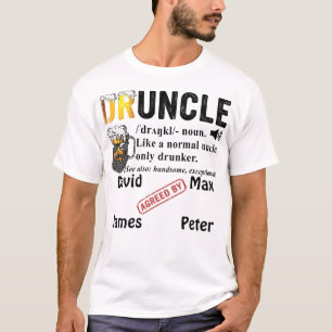 Funny Uncle Definition Leveled Up To Funcle Guncle T-Shirt