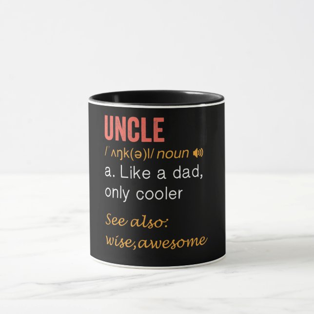 Funny Uncle Definition Mug (Center)