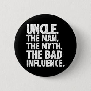 Funny Uncle Design For Uncle Men First Time Uncle  6 Cm Round Badge