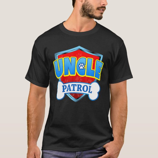 Funny Uncle Patrol - Dog Mum, Dad For Men Women T-Shirt (Front)