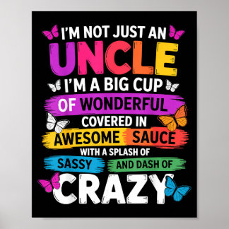 Funny Uncle Quote Sy Cool Uncle Men  Poster