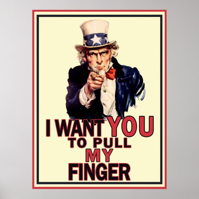 Funny Uncle Sam Poster (Front)
