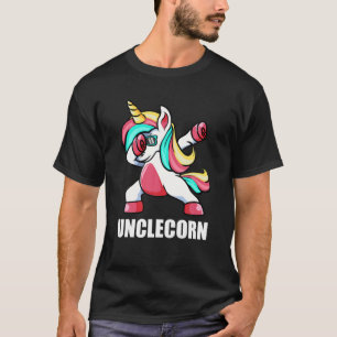 Funny Uncle Unicorn Unclecorn Tee Dab Birthday Men
