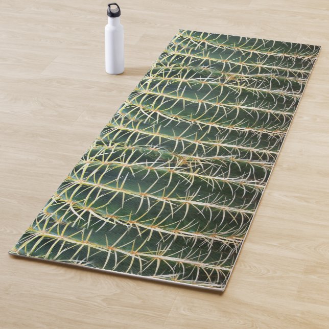 Funny Uncomfortable Tropical Cactus Yoga Mat (In Situ)