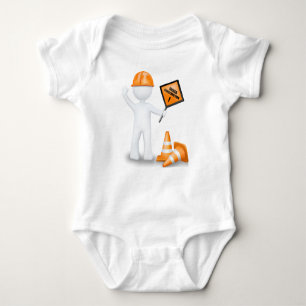 Funny Under Construction Baby Bodysuit