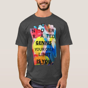 Funny Under Vision Colourful Finger painted Tie dy T-Shirt