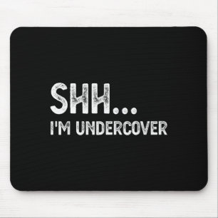 Funny Undercover Cop Easy Costume Lice  Mouse Pad