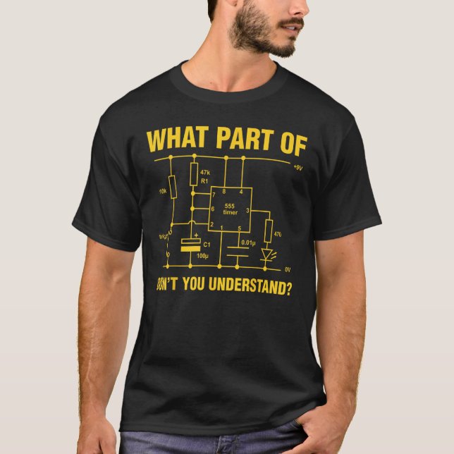 Funny Understand Electrical Electric Electrician E T-Shirt (Front)