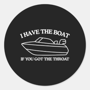 Funny Unhinged Meme Classic Round Sticker