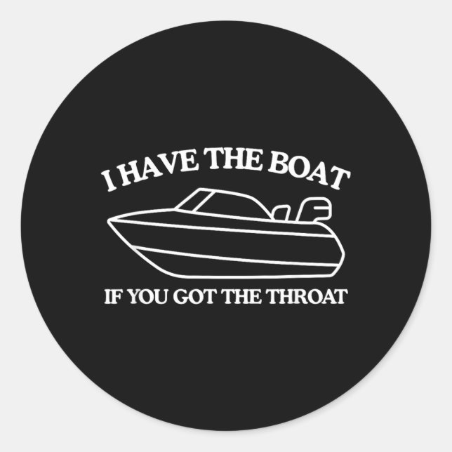 Funny Unhinged Meme Classic Round Sticker (Front)
