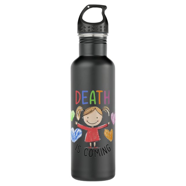 Funny Unhinged Meme Shirt 710 Ml Water Bottle (Front)